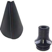 baiyoou Shift Knob Boot Retainer/Adapter for Manual Gear Shifter Lever M10X1.5,and Universal Auto Manual Gear Shift Knob Boot Dust Cover. (Red)