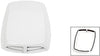ZYHW Car Air Flow Intake Scoop Vent Cover Hood Check Pattern White