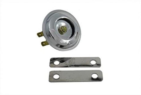 V-Twin 33-0579 - Smooth Style 12 Volt Mini Horn Chrome