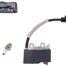 PARTSRUN Coil,Ignition + Spark Plug for Echo Mantis Tiller SV-5C/2 Ignition Coil TC-210 SHINDAIWA YAMABIKO A411000220 A411000221,ID#C9927 5(9) B EMG-61,ZF713-XHHS