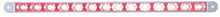United Pacific 37194B 14 LED Auxiliary Warning Light Bar, 12" (Red LED/Clear Lens)