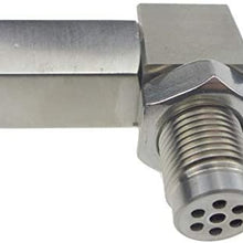 Oxygen O2 Sensor Socket Suitable for Vehicles with M18x1.5mm Thread, 90 Degree 201 Stainless Durability and Rust Resistance