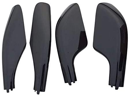 Eastar 4pcs Roof Rack Rail End Cover Shell Cap Protection Fit for Toyota Land Cruiser LC100 FJ100 1998-2007