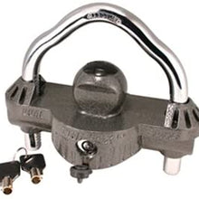 Trimax Premium Universal Die Cast Unattended Trailer Lock, Huge 9/16" Dia. Shackle UMAX50, Clam Packaging (1)