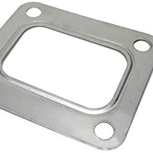 Divided T4 Turbo Turbocharger Inlet Twin Scroll Gasket Stainless Steel Turbine Garrett Precision PTE Turbonetics (Divided T4 Gasket)