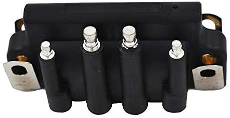 labwork Dual Plug Wire Ignition Coil Fit for Johnson Evinrude OMC 583740, 0583740, 18-51703326AB