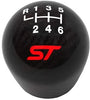 Ford Performance Parts M-7213-FSTCF Shifter Knob; Carbon Fiber; Black Glossy Finish; Bright ST Logo;