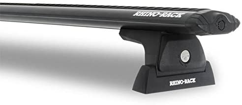 Rhino Rack 2003-2010 Compatible with Porsche Cayenne 955/957 4dr Suv With Factory Tracks Vortex RLT600 Black 2 Bar Roof Rack JA6171