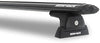 Rhino Rack 2003-2010 Compatible with Porsche Cayenne 955/957 4dr Suv With Factory Tracks Vortex RLT600 Black 2 Bar Roof Rack JA6171