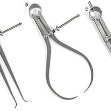 Uniq World Wide Spring Calipers 12” (300mm) Divider Internal & External Set of Three Pcs