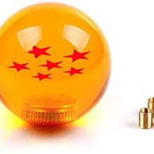 RASTP Dragon Ball Z Star Manual Gear Stick Shift Knob Universal Gear Shifter Knobs with Adapter Fits Most Car(4 Star)