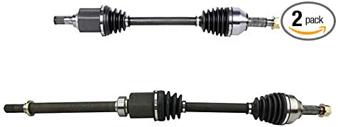 NYC Autoparts - 2PC Front CV Axle Half Shaft Assemblies for 2008-2013 Nissan Rogue 2WD, 2007-2012 Sentra SE-R Models w/CVT Trans.