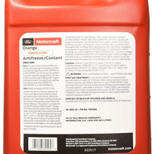 Genuine Ford Fluid VC-3DIL-B Orange Pre-Diluted Antifreeze/Coolant - 1 Gallon