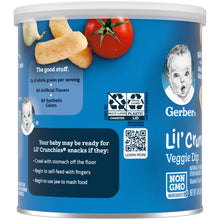 Gerber Lil' Crunchies Baked Corn Snack, Veggie Dip, 1.48 oz.