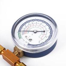 R134A to R12 R22 Refrigerant Recharge Hose Pipe with Can Tap Pressure Gauge