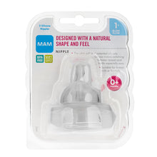MAM Bottle Nipples, Level 1 Slow Flow Nipple, 0+ Months, 2-Count