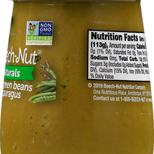 (10 Pack) Beech-Nut Naturals Stage 2, Peas Green Beans & Asparagus Baby Food, 4 oz Jar