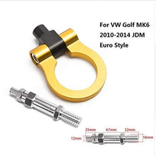 EPMAN Racing Tow Bar Towing Hook European Car Auto Trailer Ring for VW Golf MK6 10-14 JDM Euro Style TK-RTHLPH011 (Sliver)