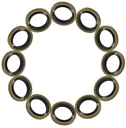 12x Bolt Seals Fuel Line Sealing Washer Fits for 12V or 24V Cummins 5.9/6.7 Engine 3963983