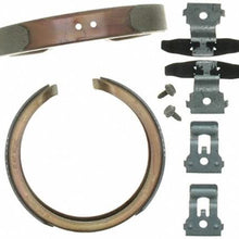 ACDelco 17781B Professional Bonded Rear Drum In-Hat Parking Brake Shoe Set