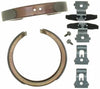 ACDelco 17781B Professional Bonded Rear Drum In-Hat Parking Brake Shoe Set