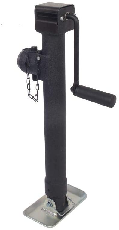 Trailer Valet Blackout Series 5K Side Wind Pipe Mount Jack 15
