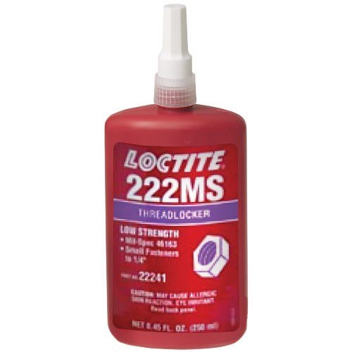 Loctite 22241 Purple 222MS Low Strength Threadlocker, 300 Degree F Max