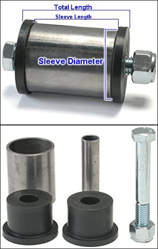 Urethane Bushing Assembly 1.75 Inch Diameter For Motor Mount, Bumper, Spare Tire Hinge, Trailing Arm