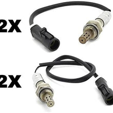Kwiksen Heated Universal 4pcs O2 Oxygen Sensor 234-4071 234-4127 Compatible with Ford E-250 Econoline 4.2L Exc. Calif. 2000-2001/ E-150 Econoline 4.2L Exc. Calif. 2000-2001/ E-150 Econoline E-250 Econ