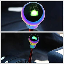 Manzo Short Throw Shifter (Chrome)+Shift Knob (Aluminum, Black with White Shift Pattern, Round Shape, 5-Speed) Works With 83-87 Corolla GTS AE86 MT