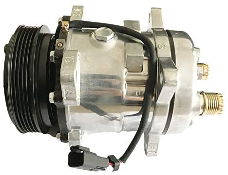 FridayParts Air Conditioning Compressor 7023585 7279139 for Bobcat T550 T590 T595 T630 T650 E32 E35 E42 E45 E50 E55 5600 5610