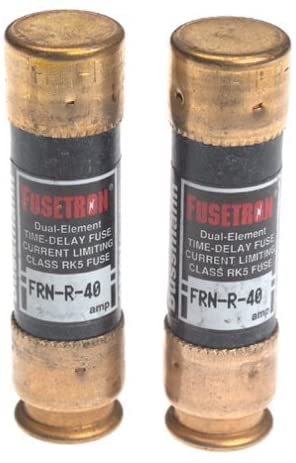 Bussman BP/FRN-R-40 40 Amp 250 Volt Time Delay Cartridge Fuses 2 Count