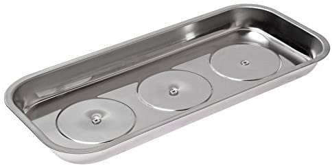 3 Magnets Large Rectangular Magnetic Tool Holder Stainless Steel Heavy Duty 6.5''L x 14.37