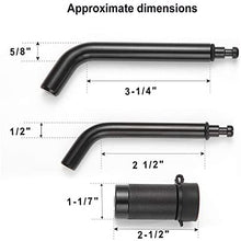 METOWARE Trailer Hitch Receiver Lock, 1/2” and 5/8” Diameter Dual Bent Pin, Anti-Theft Trailer Hitch Pin Lock, Elbow Style Hitch Pin Lock, Fits Class I, II, III, IV, V Hitches