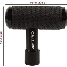 TRD Black Leather Car Shift Knob Aircraft Joystick Transmission Racing Gear
