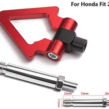 Epman Jdm Model Car Auto Trailer Hook Ring Eye Tow Towing Front Rear Aluminum for Honda FIT 08 TR-RTHLPH004 (Green)