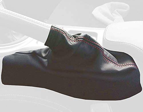 RedlineGoods ebrake Boot for 2012-2016 Scion FR-S. Black Suede (Alcantara) with Red Thread