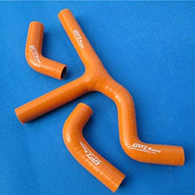 Y kit hoses & Aluminum radiator for KTM 400 450 525 SX/MXC/EXC 2003-2007 (orange)