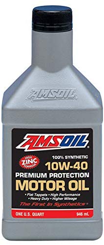 AMSOIL 100% Synthetic 10W-40 Premium Protection Motor Oil (1 Quart)