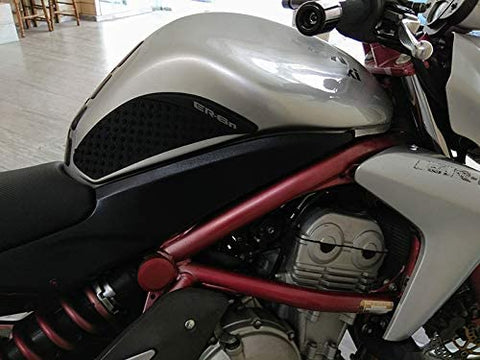 Redcolourful 1 Pair Motorcycle Anti Slip Pad Oil Box Protector Sticker for Kawa-saki ER-6N 06-15 Transparent for Auto Accessory