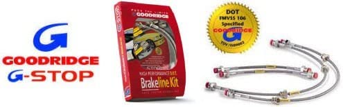 Goodridge Stainless Steel Brake Line Kit for 97-04 Chevrolet CORVETTE;4 Line;Incl. Z06