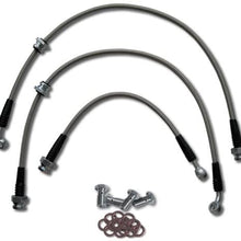 Techna-Fit Stainless Steel Brake Line Kit for Nissan - Red - NIS-2120RD