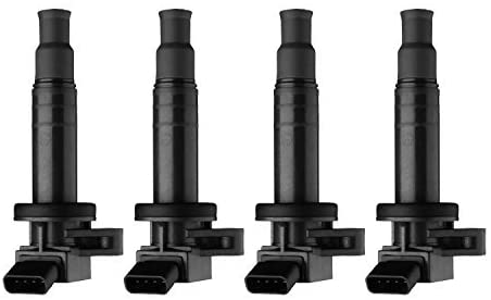 ECCPP Pack of 4 Ignition Coil Packs Compatible for Toyo-ta Camry for Ponti-ac Vibe for Scion xB 2.4L L4 2001-2012 Replacement for UF333 C1330 5C1299