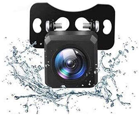 Xeapoms Backup Rear Camera - Waterproof Car Rear View Camera with 140 Degree Wide View Angle, Reversing Aid Guildlines