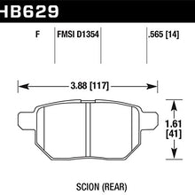 Hawk Performance HB629F.565 HPS Performance Ceramic Brake Pad