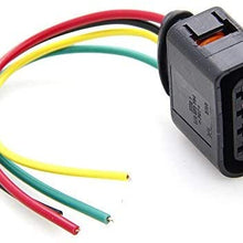 4 Packs Ignition Coil Connector Plug Harness Pigtail 4 pin - Compatible with Audi A3 A4 A5 A6 VW Volkswagen CC Passat 1.8T 2.0T 2.5L 3.2L - Replace 1J0973724 - Vehicle 4 packs Ignition Coil Connector