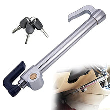 Universal Car Anti-Theft Lock Steering Wheel Brake Lock Double Protection Car Clutch Pedal Lock for Car SUV, Adjustable Length 3 Keys