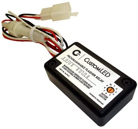 Custom LED 10 Pattern Electronic LED Flasher Relay for LED Blinkers on Motorcycles