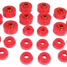 Prothane 1-106 Red Body Mount Bushing Kit - 24 Piece
