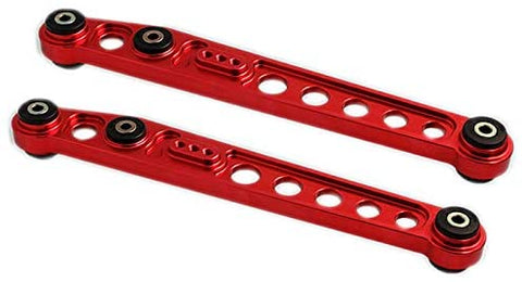 Fit Honda Integra Civic Civic Crx Del Sol Rear Lower Control Arm with polyeurathane material bushing Red